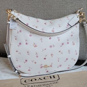 NWT! COACH VINTAGE PRAIRIE FLORAL LEATHER …